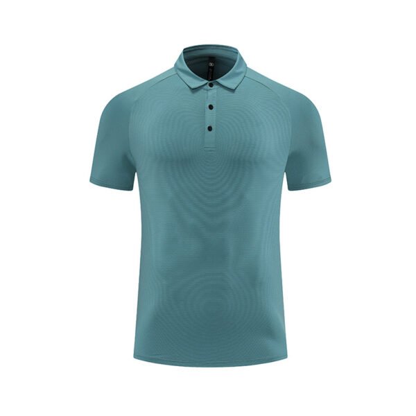 Sports quick drying polo shirt men's summer business collar short sleeved quick drying running top fitness training suit - Image 8