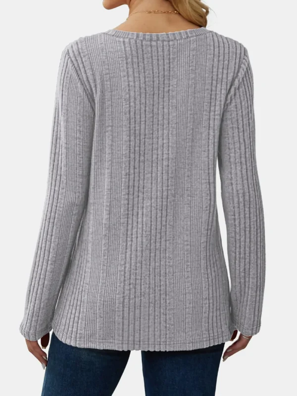 Solid color knitted sweater lightweight waistband sweater fashionable - Image 9
