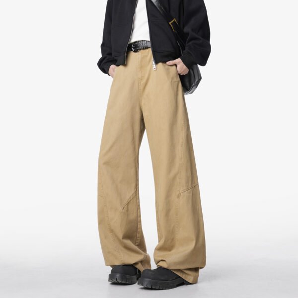 Men's Spring Lumberjack Pants Loose Straight Leg Tapered Casual Pants - Image 4