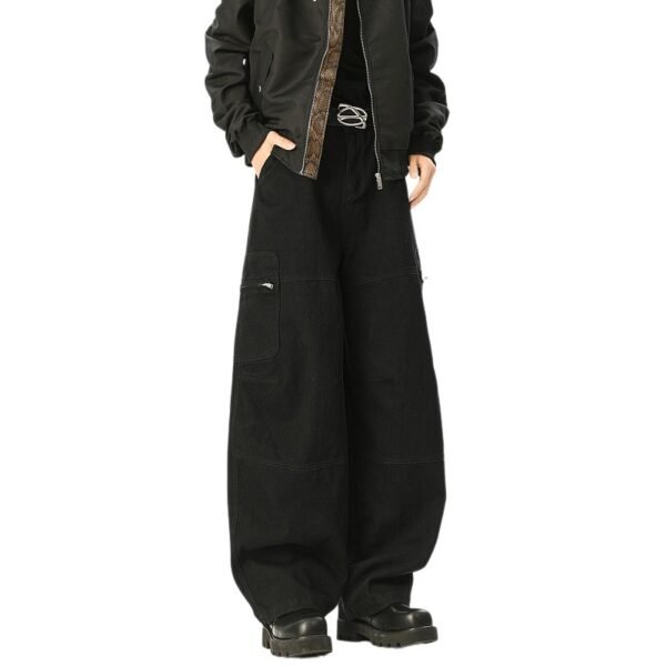 Trendy Casual Cargo Pants Men  Sense Loose Wide Leg Trousers - Image 5