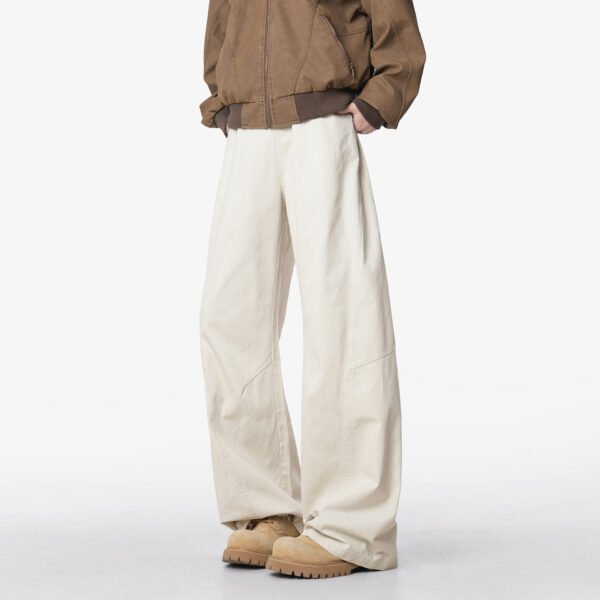 Men's Spring Lumberjack Pants Loose Straight Leg Tapered Casual Pants - Image 3