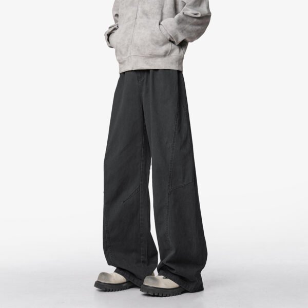 Men's Spring Lumberjack Pants Loose Straight Leg Tapered Casual Pants - Image 6