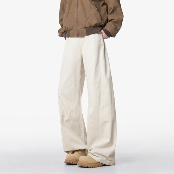 Men's Spring Lumberjack Pants Loose Straight Leg Tapered Casual Pants - Image 7
