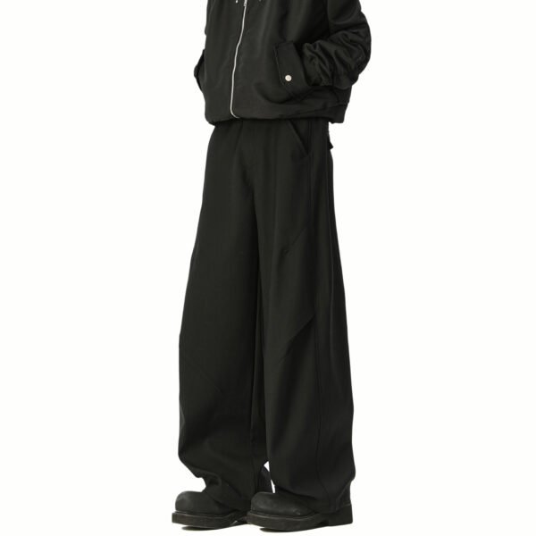 Cleanfit Trousers for Men Loose Fit Casual Floor-Length Straight-Leg Long Pants - Image 4