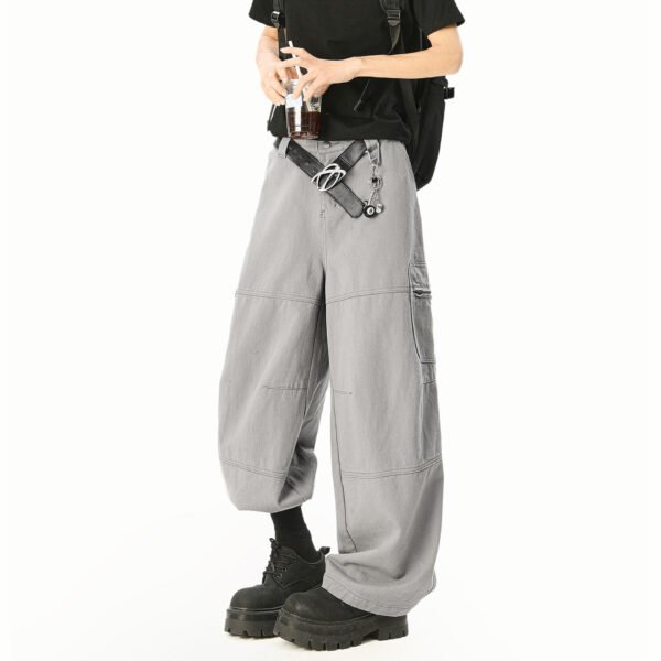 Trendy Casual Cargo Pants Men  Sense Loose Wide Leg Trousers - Image 2