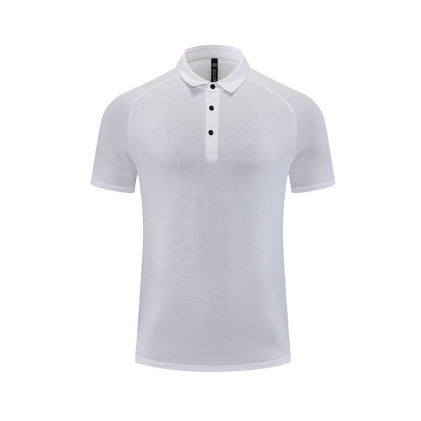 Sports quick drying polo shirt men's summer business collar short sleeved quick drying running top fitness training suit - Image 6