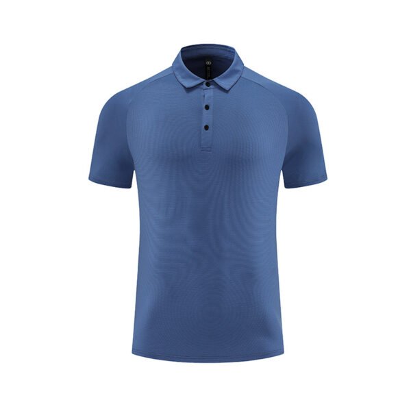 Sports quick drying polo shirt men's summer business collar short sleeved quick drying running top fitness training suit - Image 5
