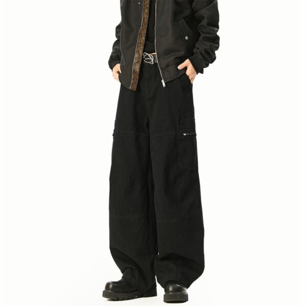 Trendy Casual Cargo Pants Men  Sense Loose Wide Leg Trousers - Image 6